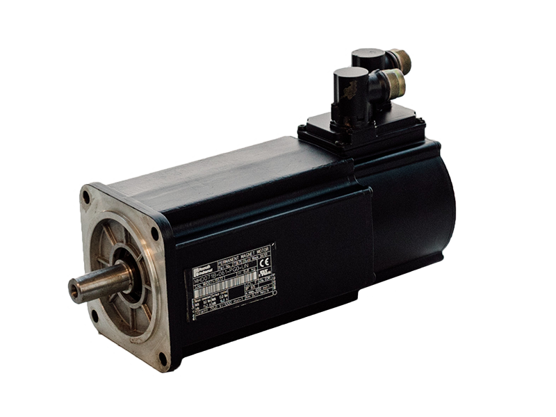 Schwarzer Servomotor